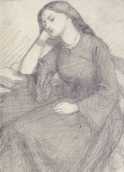 Portrait of Elizabeth Siddal, seated by Dante Gabriel Charles Rossetti